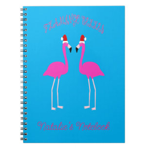Christmas Lesbian Flamingos Flamingo Belles Custom Notebook