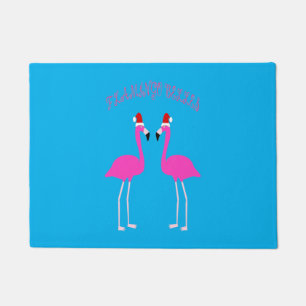 Christmas Lesbian Flamingos Flamingo Belles Doormat