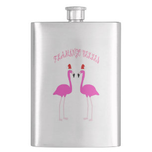 Christmas Lesbian Flamingos Flamingo Belles Hip Flask