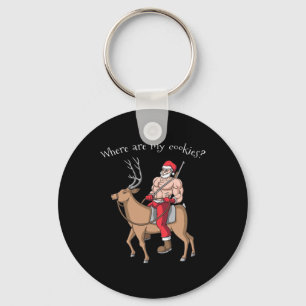 Christmas Less Santa Where Are My Cookies  Key Ring