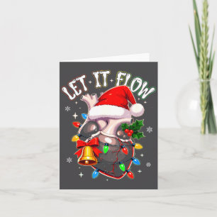Christmas Let I T Flow Anatomy Heart Cardiac Nurse Card