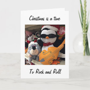 CHRISTMAS=LET'S ROCK/ROLL "SWEETHEART" HOLIDAY CARD