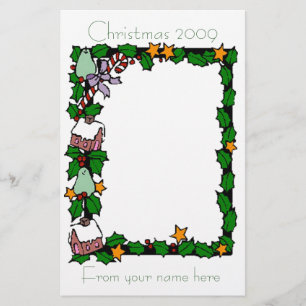 Christmas letter 2009 stationery