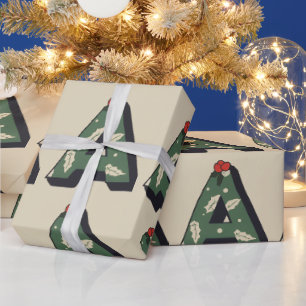 Christmas letter A Christmas Wrapping Paper