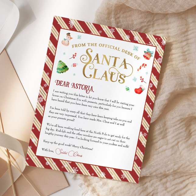 Christmas Letter From Santa Claus Personalised (Creator Uploaded)