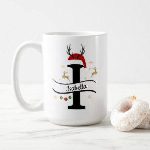 Christmas Letter I Alphabet  Coffee Mug