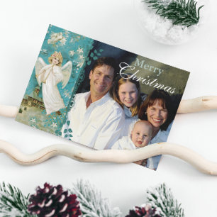 Christmas Letter on Back Angel Christmas Cards