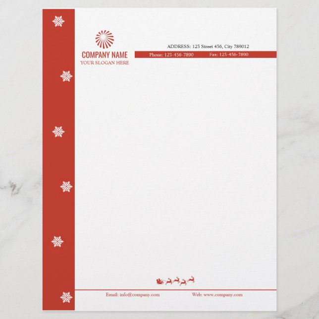 Christmas Letterhead (Front)