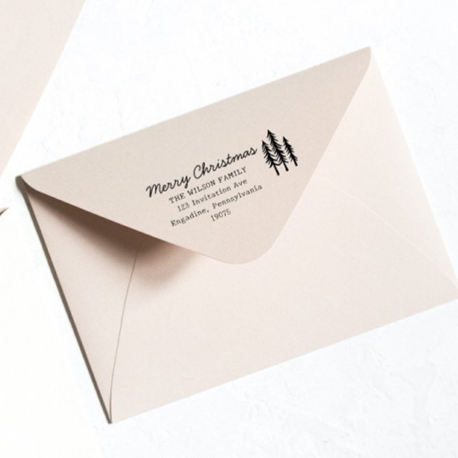 Christmas Lettering Calligraphy Merry Christmas Rubber Stamp (Creator Uploaded)