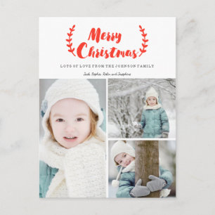 Christmas Lettering Holiday Photo Card