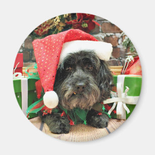 Christmas - Lhasa Apso - Pixie Magnet