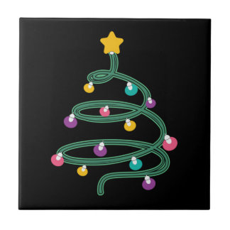 Christmas light christmas tree   tile