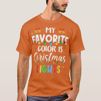 Christmas Light Colour Decoration Lover Funny Deco T-Shirt