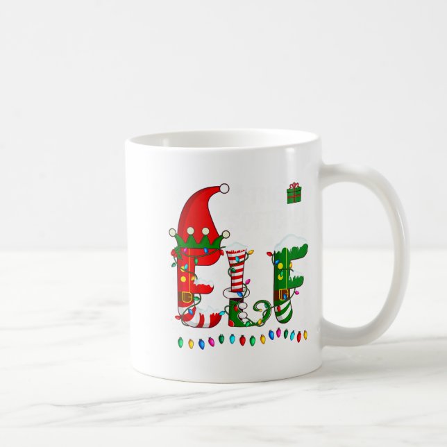 Christmas Light Family Matching Pajamas Softball E Coffee Mug (Right)