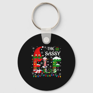 Christmas Light Family Matching Pajamas Sy Elf Xma Key Ring