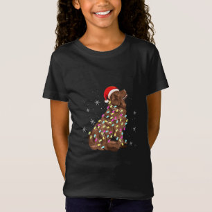 Christmas light gift funny newfie xmas present T-Shirt