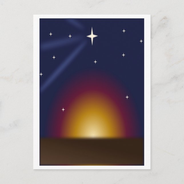 Christmas Light Holiday Postcard (Front)