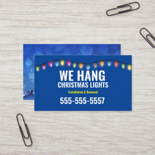 Christmas Light installation Business cards