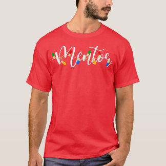 Christmas Light Mentor Merry Christmas Pyjamas Xma T-Shirt