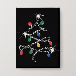 Christmas Light Tree Rhinestone Mega Bling