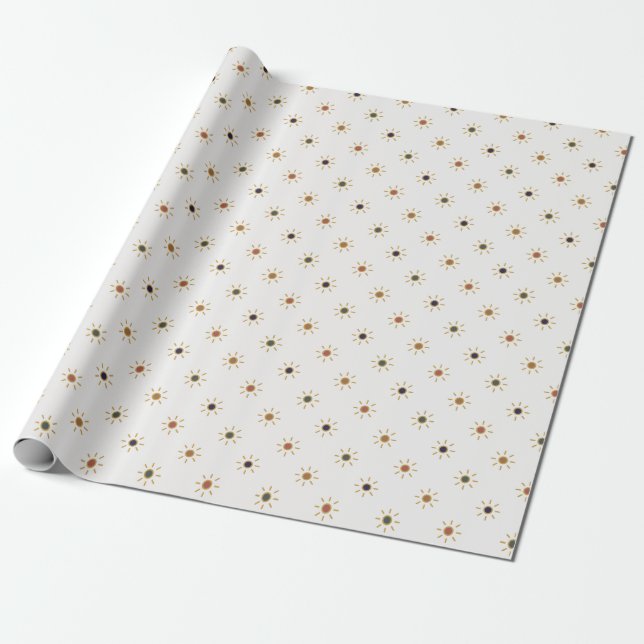 Christmas Light Wrapping Paper (Unrolled)