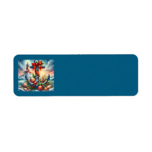 Christmas Lighthouse Address Labels