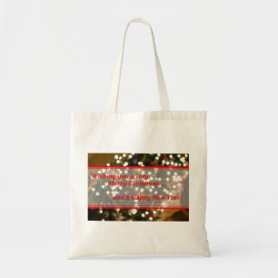 Christmas Lights Abstract Tote Bag