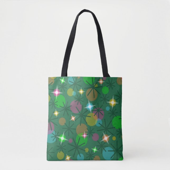 Christmas Lights all over tote bag (Front)