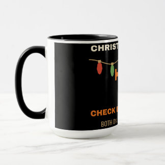 Christmas Lights and Check Engine Lights, Funny Me Mug