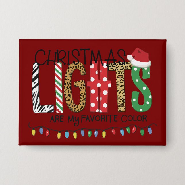 Christmas Lights Are My Favourite Colour Santa Xma (Front)