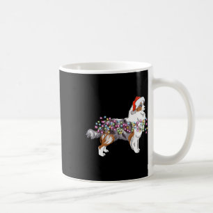 Christmas Lights Australian Shepherd Dog Cute  Coffee Mug