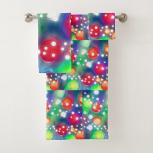 Christmas Lights Bath Towel Set