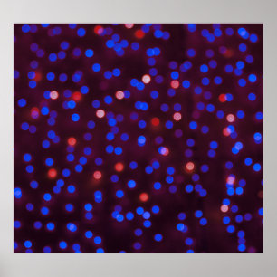 Christmas lights, blurred, festive background. poster