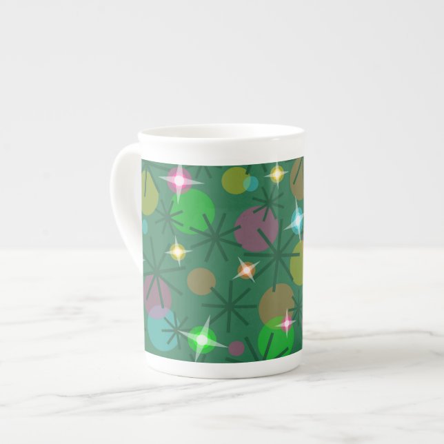 Christmas Lights bone china mug (Front Left)