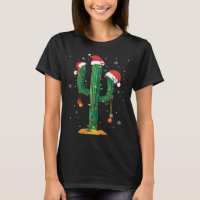 Christmas Lights Cactus Lover Funny Xmas Pajama Gi