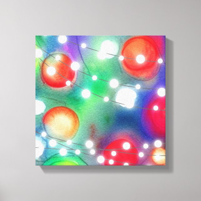 Christmas Lights Canvas Print (Front)