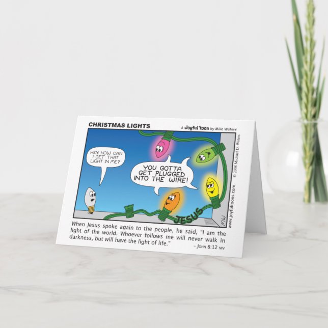 Christmas Lights Card (Front)