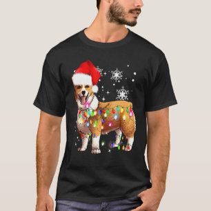 Christmas Lights Cardigan Welsh Corgi Dog T-Shirt