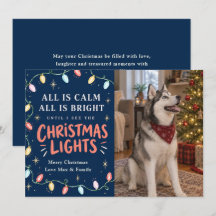 Christmas Lights Cat or Dog Photo