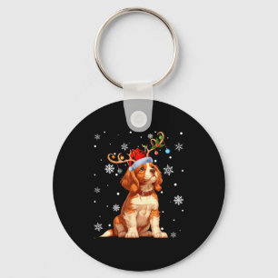 Christmas Lights Cavalier King Charles Spaniel Xma Key Ring