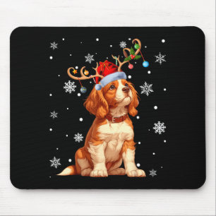 Christmas Lights Cavalier King Charles Spaniel Xma Mouse Pad