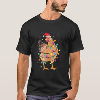 Christmas Lights Chicken T-Shirt