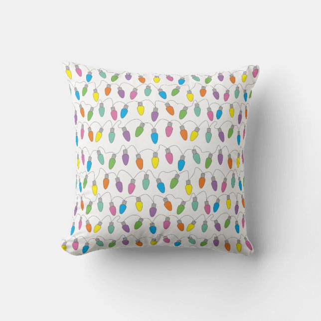 Christmas lights cushion (Front)