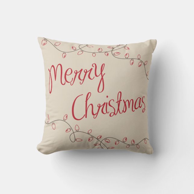 Christmas Lights Cushion (Front)
