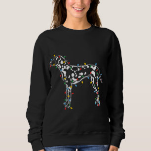 Christmas Lights Dalmatian Dog Lover Ugly Sweater 