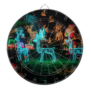 christmas lights dartboard