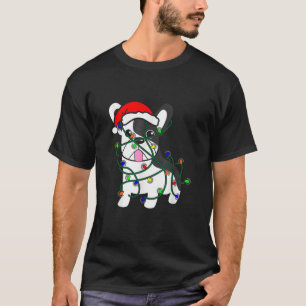 Christmas Lights Decoration Funny French Bulldog M T-Shirt