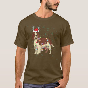 Christmas Lights English Springer Spaniel Dog Chri T-Shirt