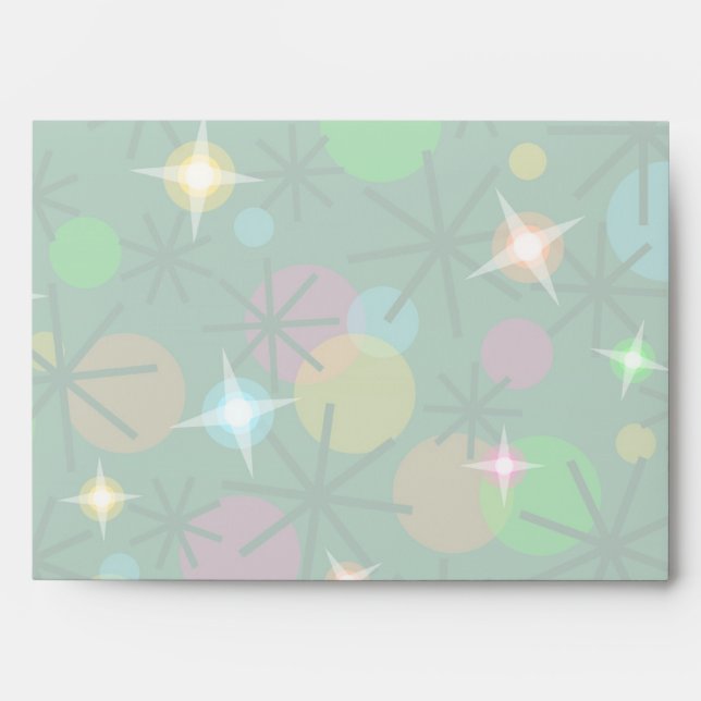 Christmas Lights envelope pale (Front)