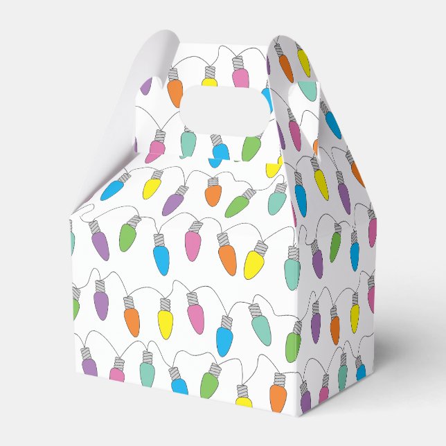 Christmas lights favour box (Front Side)